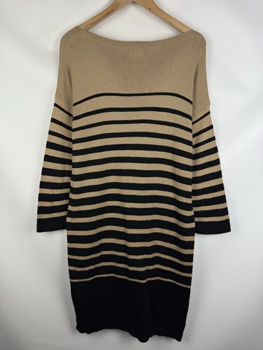 Jean Paul Gaultier Lindex Ladies Striped Long Sleeve Sweater Dress Size M - Picture 9 of 14