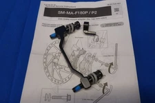 New Shimano SM-MA-F180P/P2 Disc Brake Adapter Front 180mm, PM Caliper & Fork