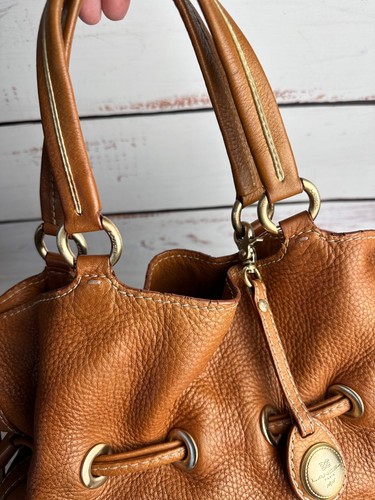 Lancel handbag Beige Leather, Bucket Bag - Picture 8 of 17