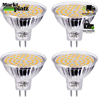 LED Strahler MR16 GU5.3 12V Warmweiß 5W Ersetzt 40W Halogen 4Er-Pack 4 StüCk