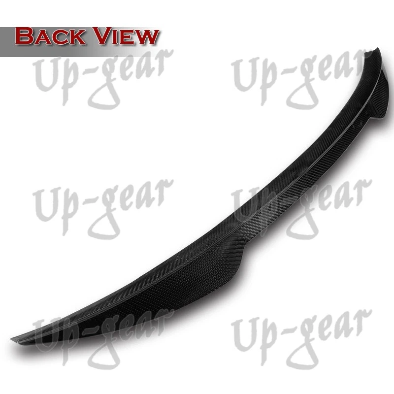 Spoiler traseiro tampa do porta-malas de fibra de carbono estilo V Kia Forte Koup Coupe 2014-2016 - Imagem 3 de 4