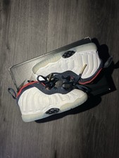 Size 5c - Nike Air Foamposite One Premium PRM Olympic White Athletic Shoes