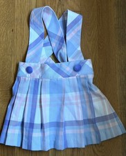 The Beaufort Bonnet Company Girls 3T Pastel Plaid Skirt W/ Bow Adjustable Waist