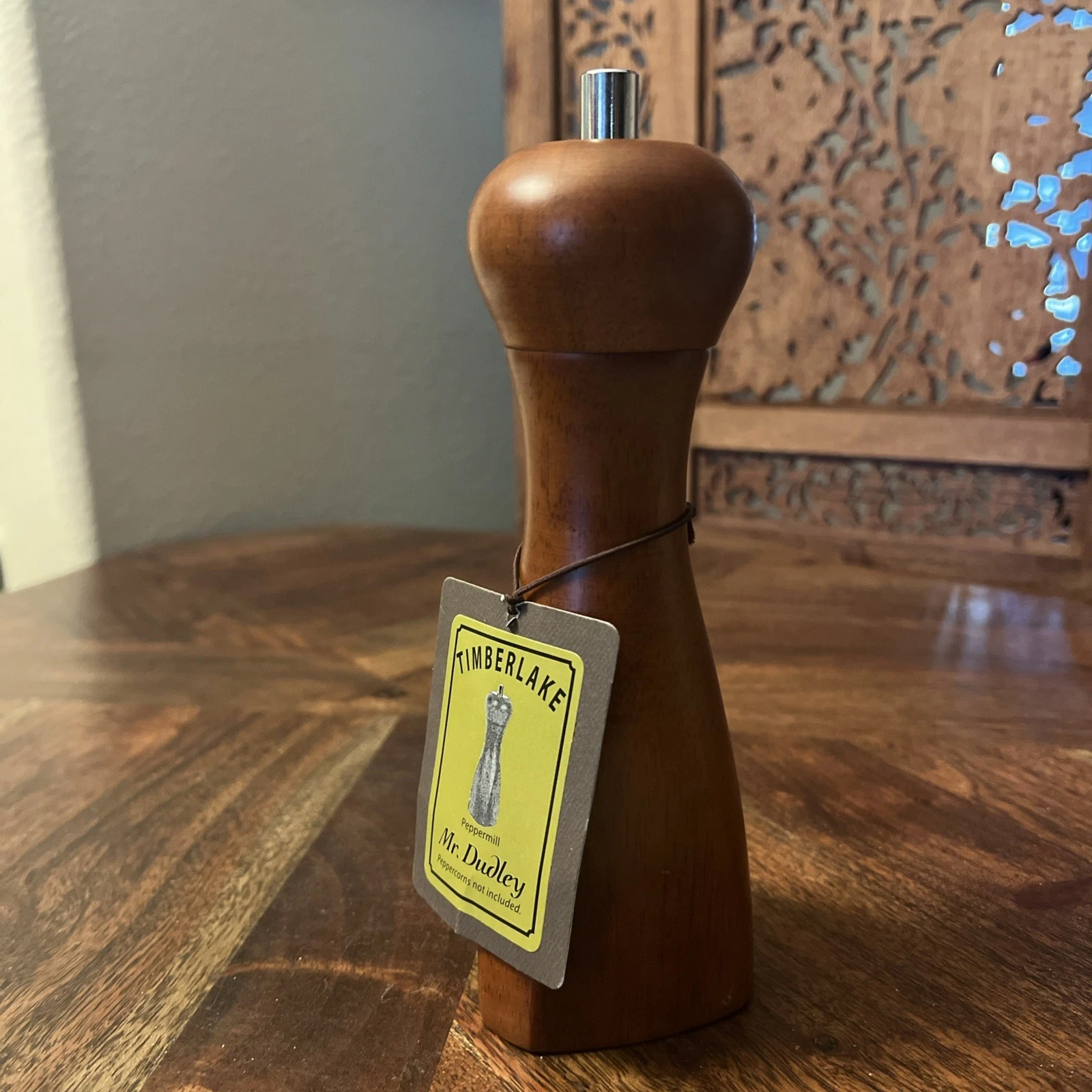 Mr. Dudley Wooden Pepper Mill Grinder Wooden Salt Manual Grinder VTG MCM
Opens in a new window or ta
