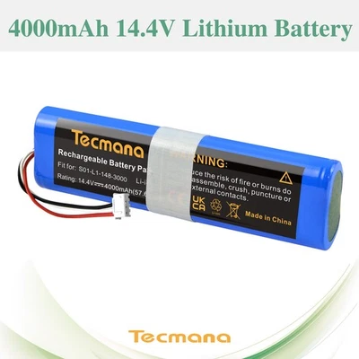 TECMANA 4000mAh 14.4V Akku für Ecovacs Deebot 920 930 937 900 901 905 N8+ N8 DN5G DX5G