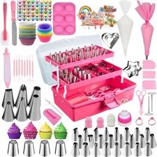 Tingjia Cake Decorating Tools Supplies Kit: 274pcs Baking Accessories with St...