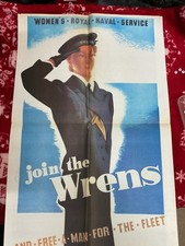 World War 2 Propaganda Poster Art Print Vintage WW2 ROYAL NAVY WRENS