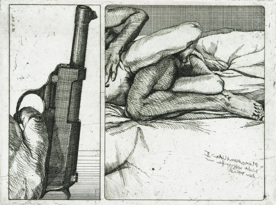 "Nicht alle treffen nur den Feind", 1972. Peter SORGE (1937-2000 D) handsigniert - Bild 2 von 3