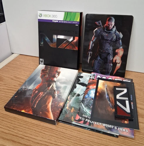 Mass Effect 3: N7 Collector's Edition (Xbox 360, 2012) - Tested, Works, *Cracked
