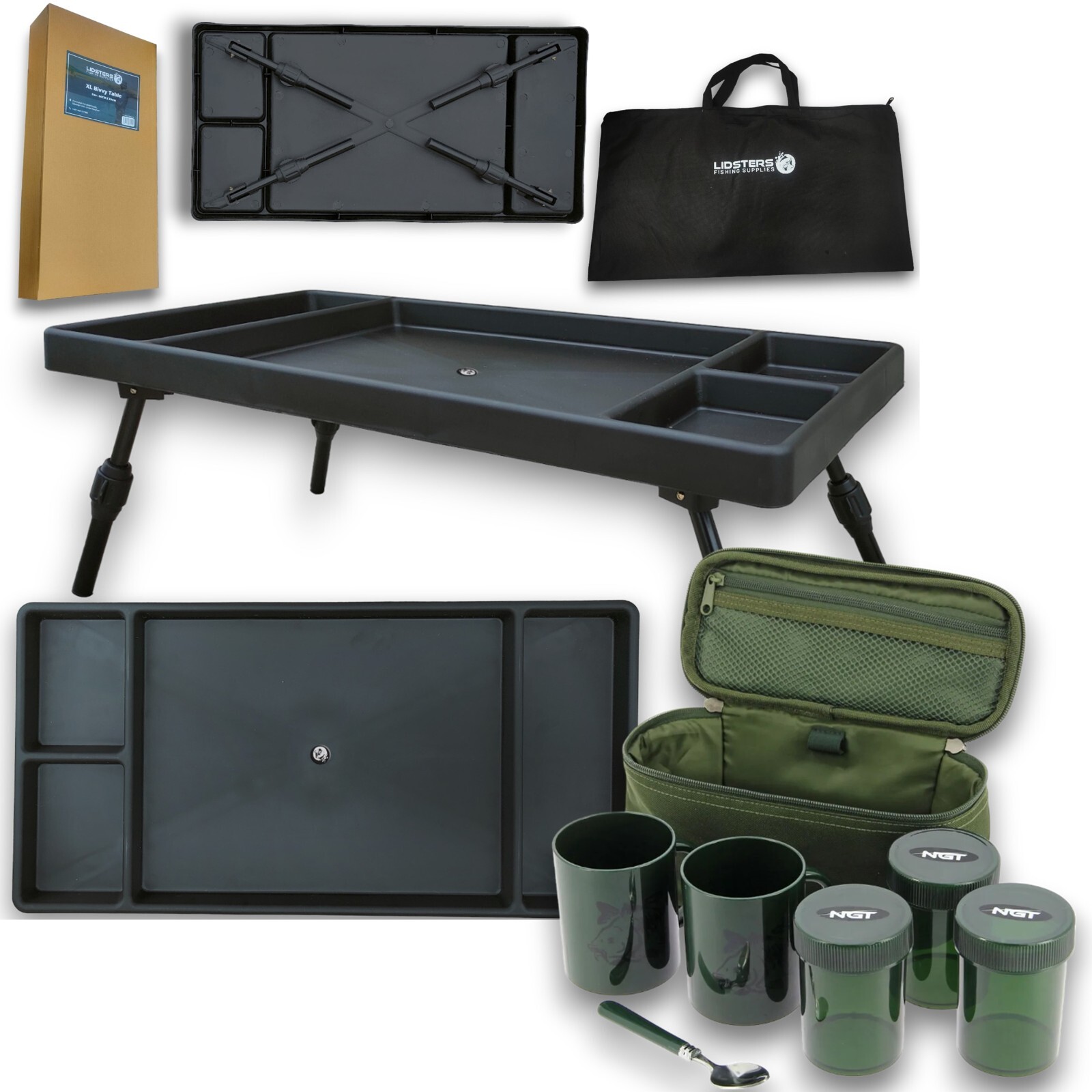 NGT Carp Fishing Brew Kit - Cups & Tea and Coffee Containers Included - Image 8