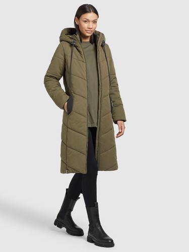 Khujo Women's Jacket Quilted Coat Long Zyklp-Aribay Light - New - Picture 23 of 49