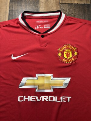 ウェア 2014-15 Manchester United  MANCHESTER UNITED 2014-15 Home Football Shirt Soccer Jersey