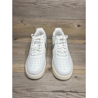 Size 8.5 - Nike Air Force 1 '07 Essential Silver Swoosh W for sale