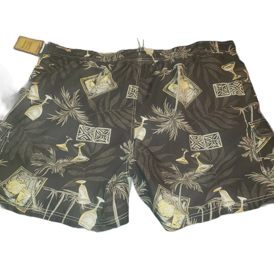 Caribbean Joe Men's Board Shorts Swim Trunks Hawaiian Mesh Lined Size 3XL NWT - Image 3 of 4