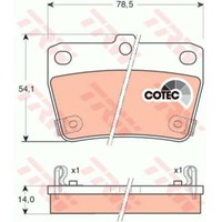 TRW BremsbeläGe GDB3279 BremsklöTze FüR Toyota RAV 4 II CLA2_ XA2_ ZCA2_ ACA2_