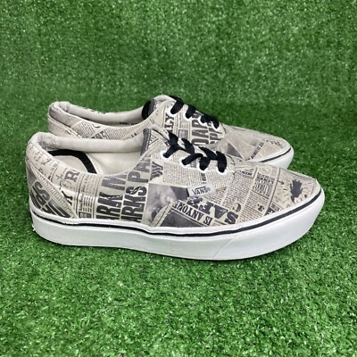 VANS - Harry Potter ComfyCush Era Newspaper Print Shoes - Size 4 Kids