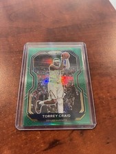 Torrey Craig 2020-21 Prizm Basketball Green Refractor Card #7 Denver Nuggets NBA