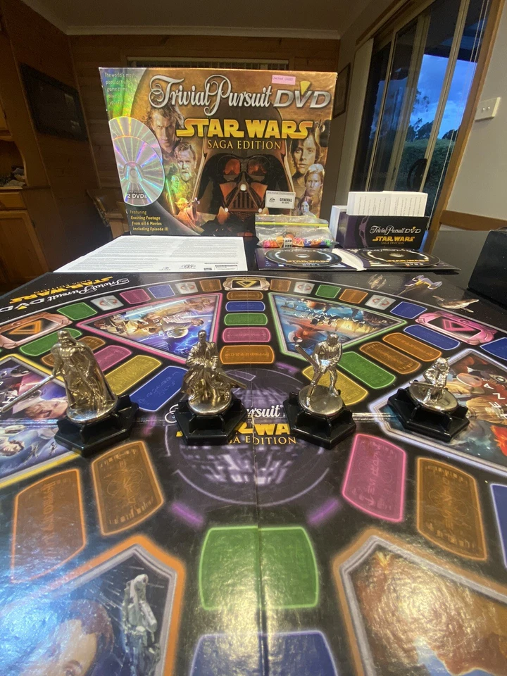 Star Wars Trivial Pursuit Edición DVD Juego Trivia 2005 - Juego Completo Foto 4 de 4