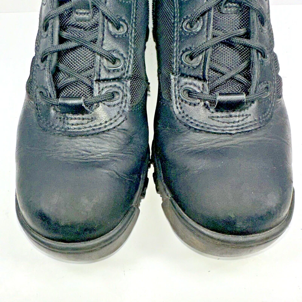 Bates Black Tactical 8” Side Zip Boots E02700 Hiking Military Women's Size 9.5 - Image 4 of 4