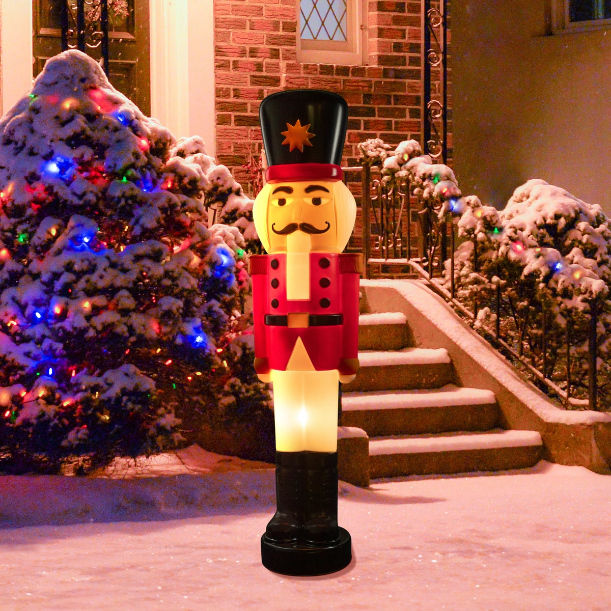 Lighted Blow Mold Nutcracker