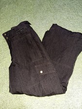 Lands End Youth 12 Ski / Snowboard Pants Insulated Nylon Pockets brown EUC