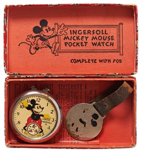Ingersoll Mickey Mouse Pocket Watch in the Original Box - Bild 7 von 9
