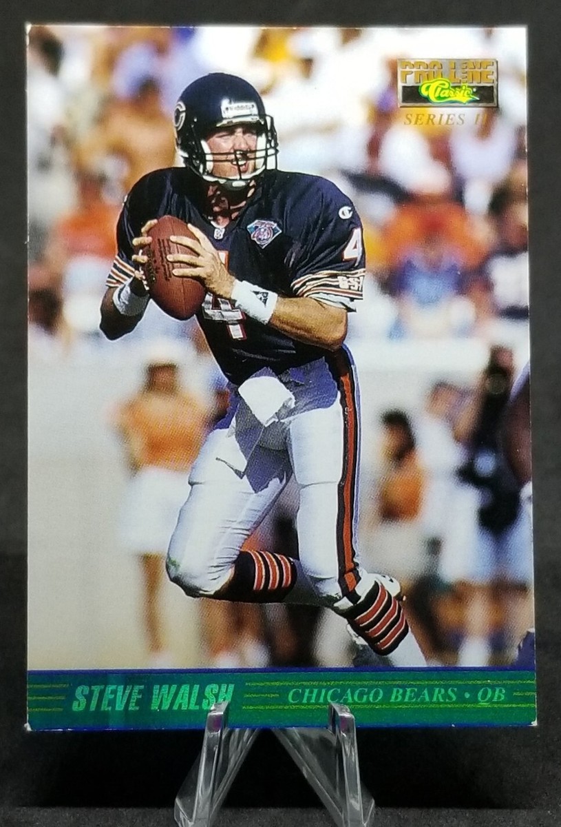 Steve Walsh 1995 Classic Chicago Bears NFL Football 11 2 Sports