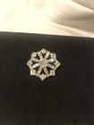 Estate GORGEOUS Rhinestone Starburst Snowflake Pin! Vintage HOLLYWOOD glamour!!! — photo 4