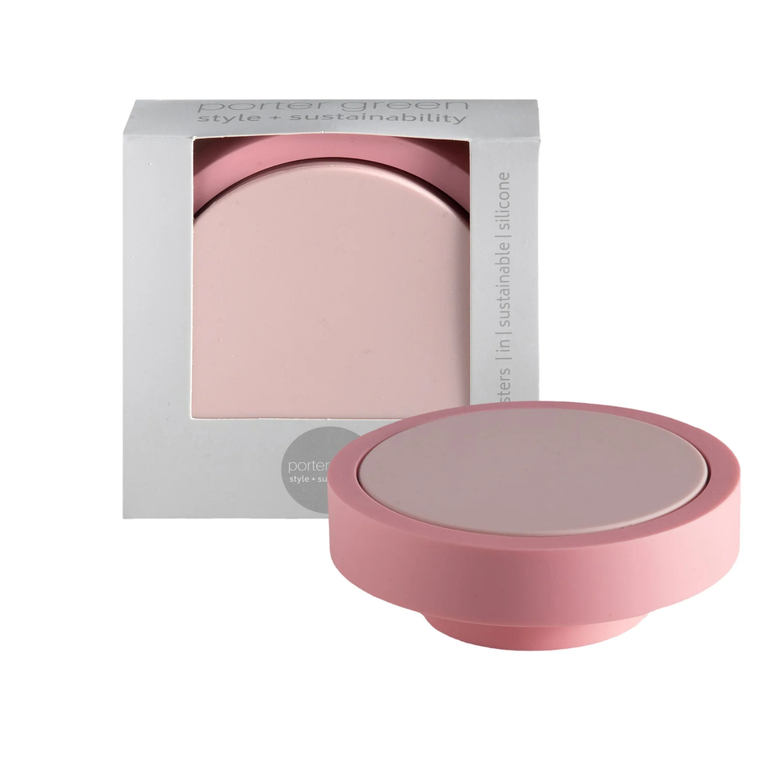 Set of 4 Unbreakable Silicone Coasters & Holder - Flamingo + Lotus - Takayama