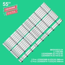 NEW JVC 14PC LED KIT LT-55C550  POLAROID MHDV5533-U4 LED55D07A LED55D08B