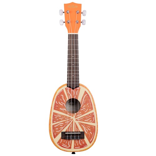 Kala Novelty Series ORANGE Mahogany Pineapple Soprano Ukulele KA-NV-ORNG - Picture 2 of 4