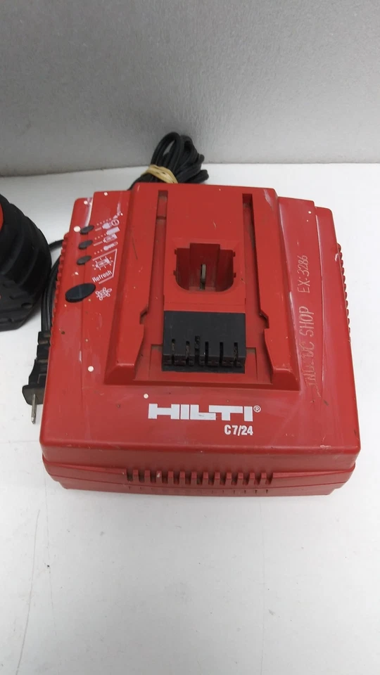Hilti SFH-151-A, taladro percutor de 3 velocidades, cargador de batería funcionando Hilti C 7/24 Foto 2 de 4