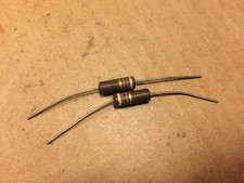 2 NOS Vintage Central 470 ohm 1 watt 1W Carbon Comp Resistors TESTED 500 Qty av