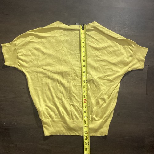 Dkny Women Yellow Cardigan Size M - Picture 5 of 6