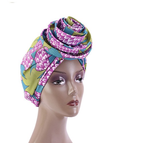 Große Blume Turban afrikanische Haube muslimische Frauen Hijab Mütze Kappe Mützen Haarausfall - Bild 21 von 28