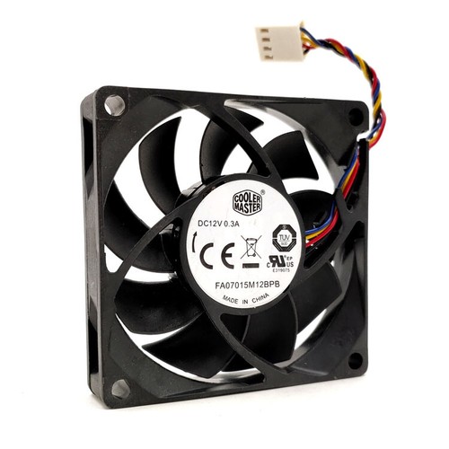 70mm 7cm Cpu PWM Mute Cooling Fan, FA07015M12BPB 7015 70X70X15mm DC 12V 0.3A - Afbeelding 3 van 5