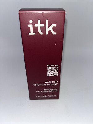 ITK Blemish Treatment Mist for Acne Prone Skin with Salicylic Acid, 3.3 oz