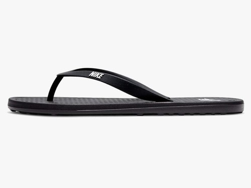 nike men's on deck flip flops black black white