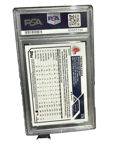 TRISTON CASAS 2023 Topps cromo #174 refractor radiocontrol novato PSA 8 casi nuevo-como nuevo - Imagen 2 de 2