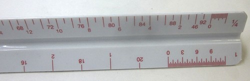 The C-Thru TS-656 Drafting Ruler 3 Sides Triangular Architect Engineer 12" Vtg - Picture 12 of 12