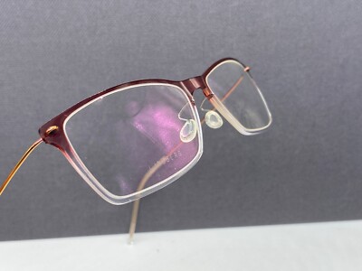 Lindberg Brille Damen Rot Transparent Now Rechteckig Titan 6503 53