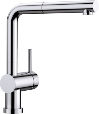 Blanco,LINUS-S-F  Küchenarmatur Vorfenstereinbau Hochdruck  chrom 514023