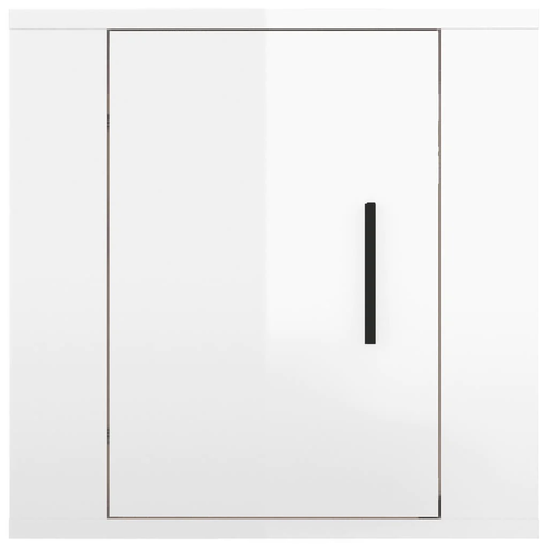NNEVL Wall Mounted TV Cabinets 2 pcs High Gloss White 40x34.5x40 cm - Picture 6 of 11