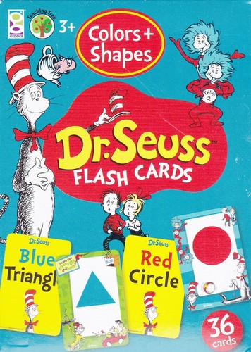 Cards Learning DR SEUSS Colors And Shapes Educational Game Flash Deck ...