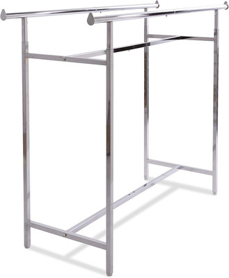 - Adjustable Double Bar Rectangular Hangrail Rack in Chrome