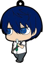 Free Iwatobi Swim Club Haruka Chibi Rubber Cell Phone Strap NEW