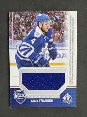 2014-15 SP GAME USED WINTER CLASSIC MATERIALS JERSEYS #WC-CF CODY FRANSON