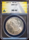 1885-O $1 Silver Morgan Dollar MS 62 ANACS # 7472112 + Bonus