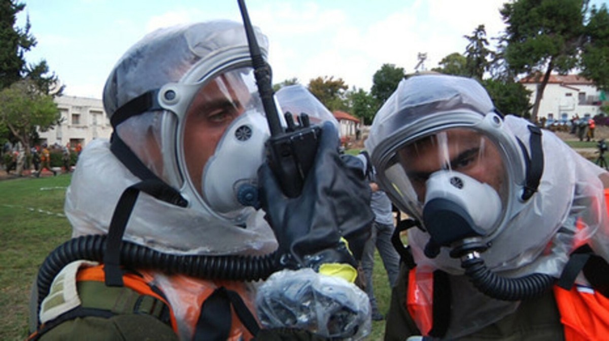 Masque à Gaz Supergum Saphir Avec PAPR 45L - Fabriqué En Israël - Militaria