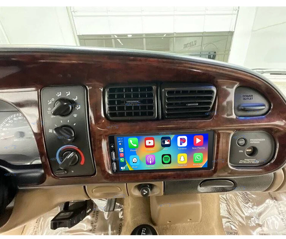 For 1997-2002 Dodge Ram 1500 2500 3500 Apple Carplay Stereo Radio Android Navi Foto 3 de 4